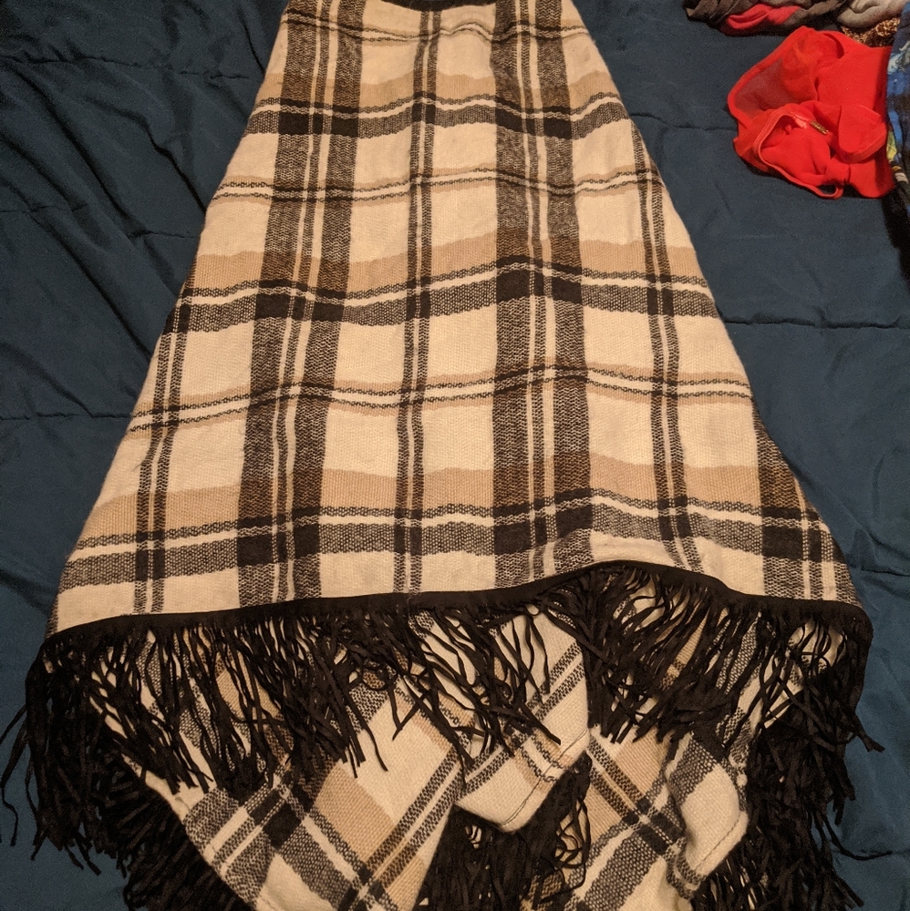 TOP SHOP knit poncho (NWT)